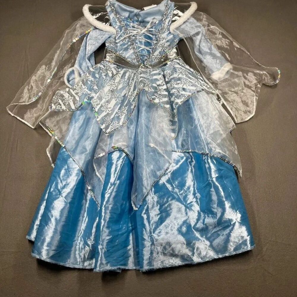 Teetot Winter Princess Costume Child 5-6 Halloween Dress up Frozen Snowflakes